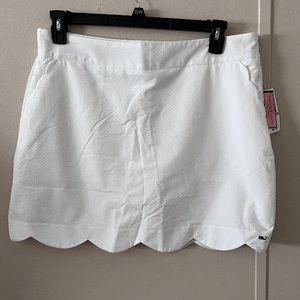 Vineyard Vines Scalloped White Skort Golf Size 14 New With Tags